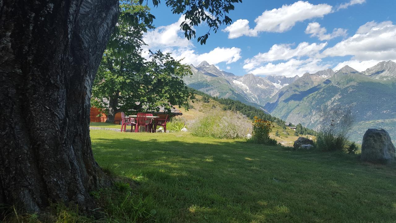 Hotel Alpenblick Zeneggen Bagian luar foto
