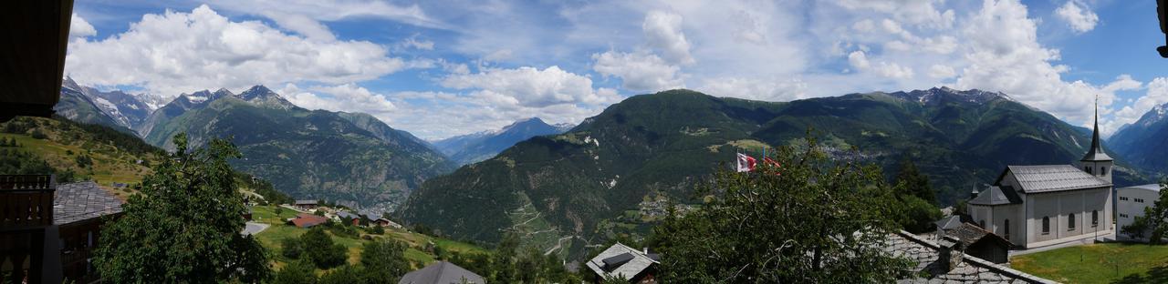 Hotel Alpenblick Zeneggen Bagian luar foto